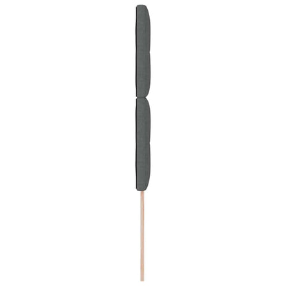 Testiera regolabile in altezza Grigio scuro 90 cm Tessuto
