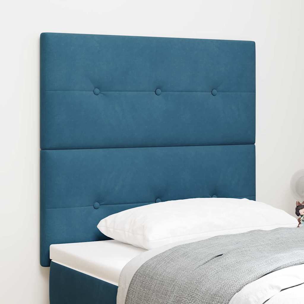 Testiera Blu Scuro 90 cm Velluto