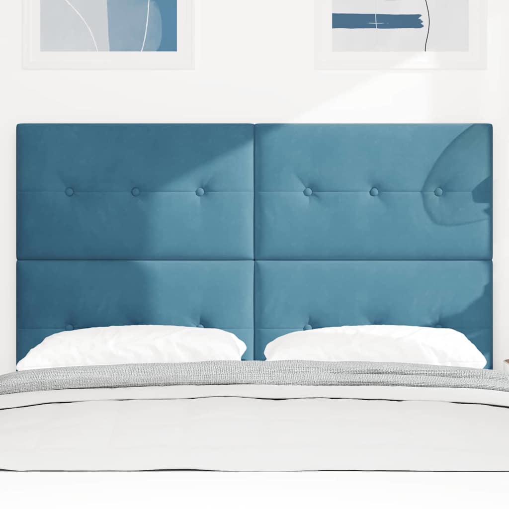 Testiera Blu Scuro 144 cm Velluto