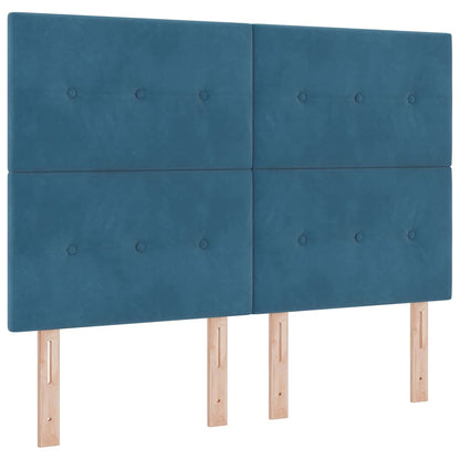 Testiera Blu Scuro 144 cm Velluto