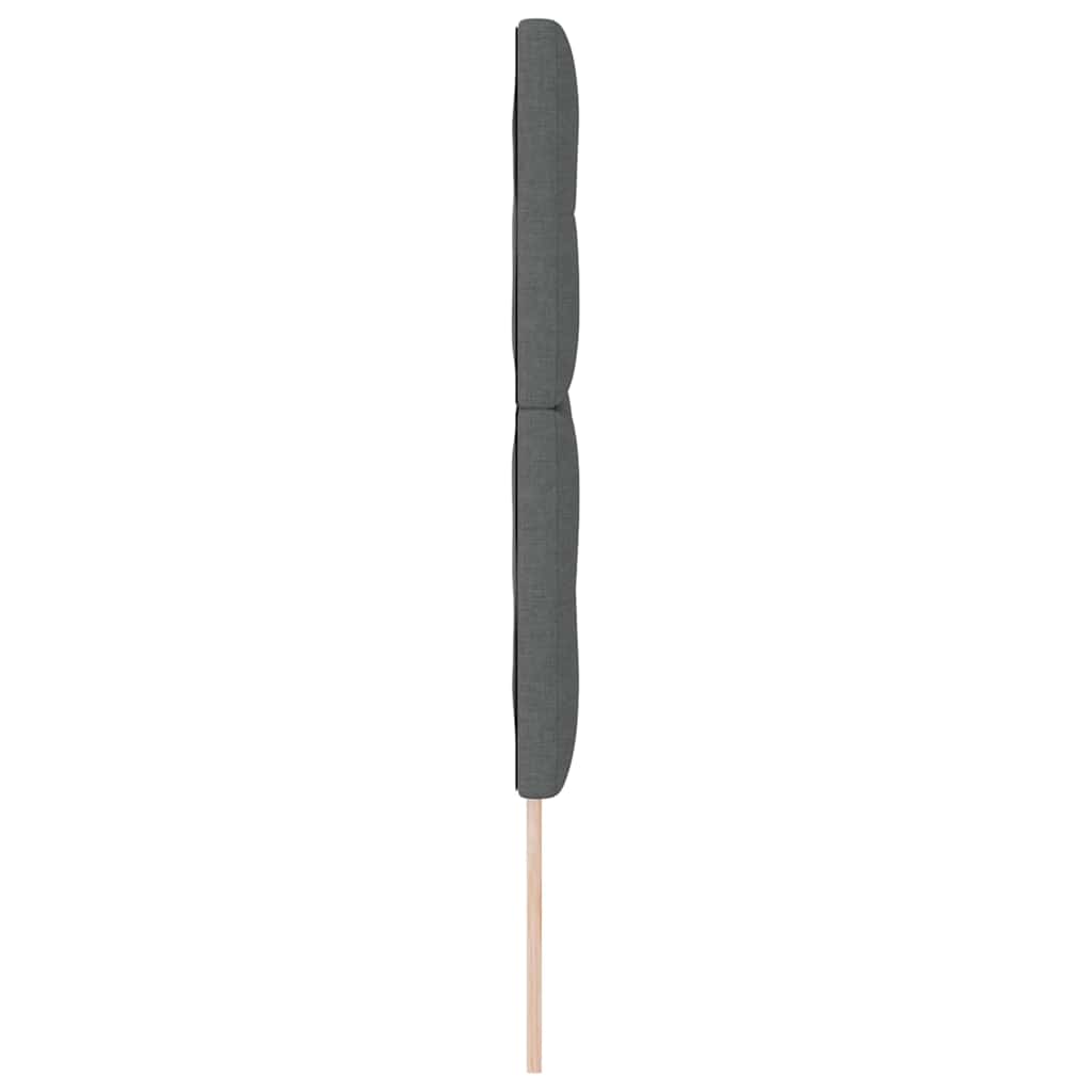 Testiera regolabile in altezza Grigio scuro 160 cm Tessuto