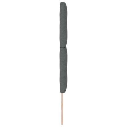 Testiera regolabile in altezza Grigio scuro 160 cm Tessuto