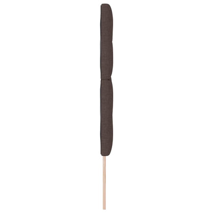 Testiera regolabile in altezza Marrone Scuro 160 cm Tessuto