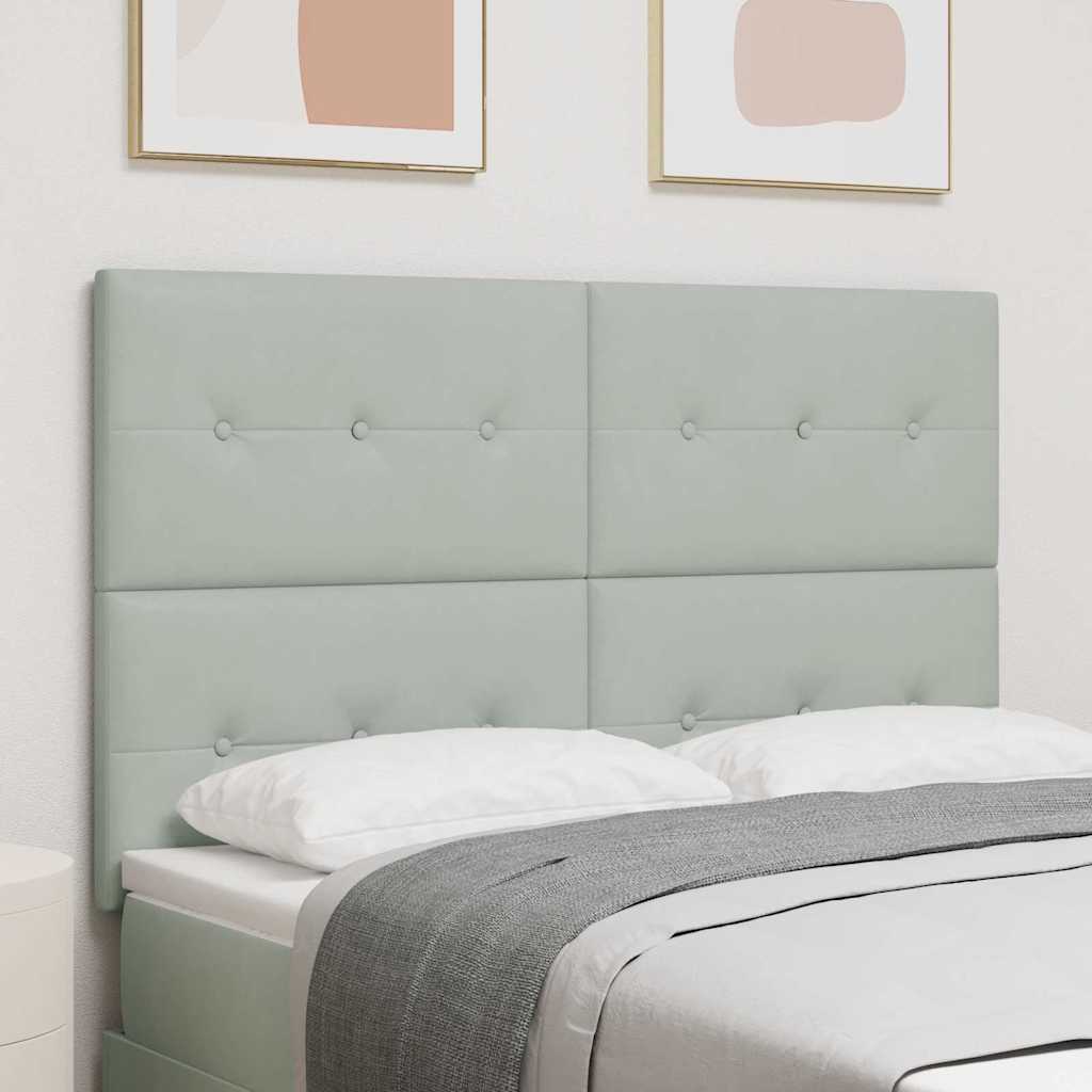 Testiera Grigio chiaro 160 cm Velluto