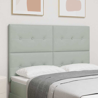 Testiera Grigio chiaro 160 cm Velluto