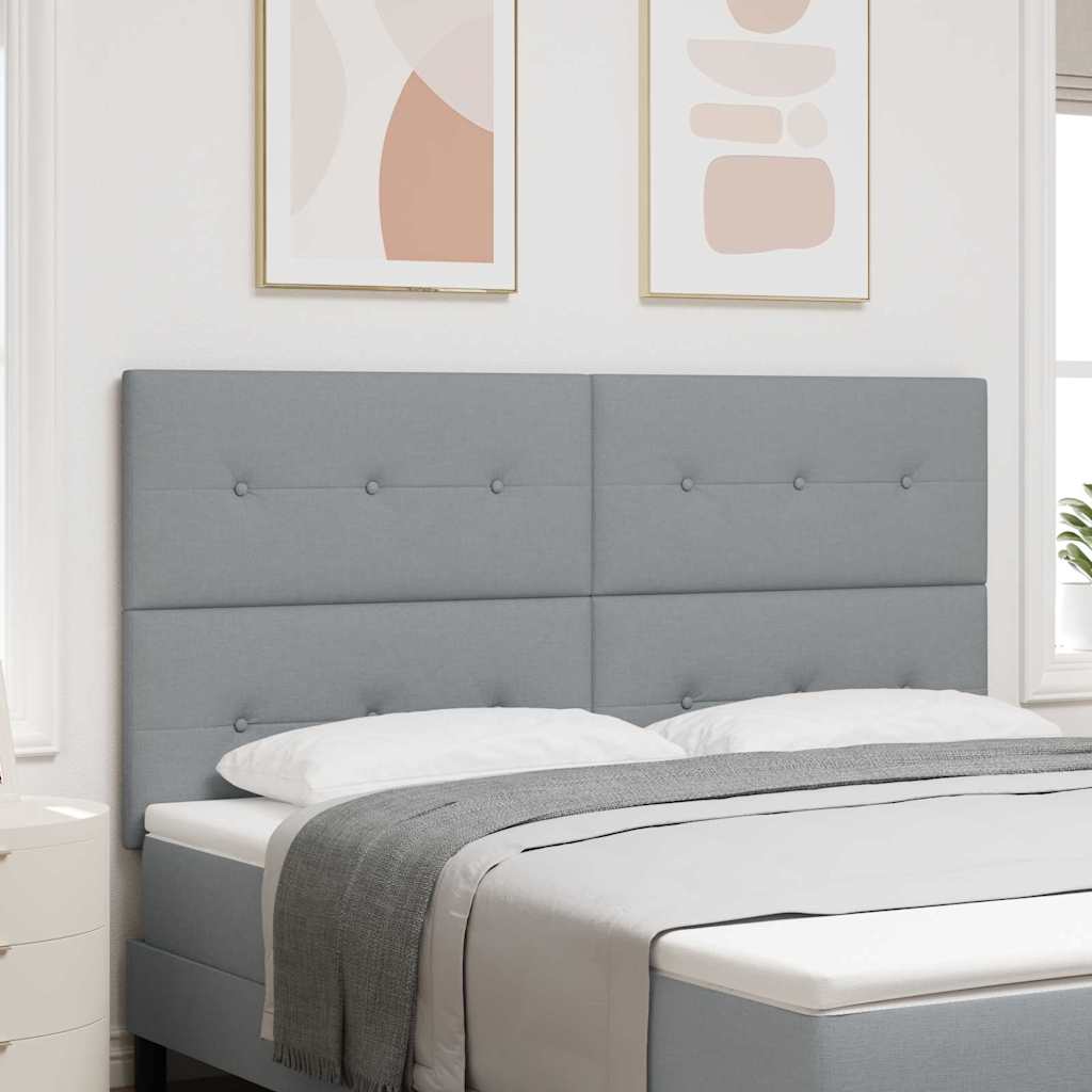 Testiera regolabile in altezza Grigio chiaro 180 cm Tessuto