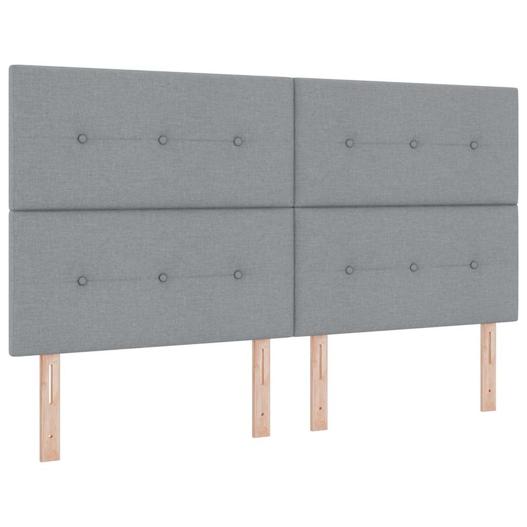 Testiera regolabile in altezza Grigio chiaro 180 cm Tessuto