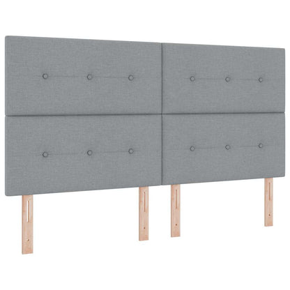 Testiera regolabile in altezza Grigio chiaro 180 cm Tessuto