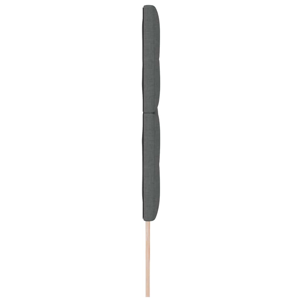 Testiera regolabile in altezza Grigio scuro 180 cm Tessuto