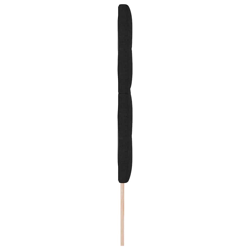 Testiera regolabile in altezza con testiera Nero 180 cm Tessuto