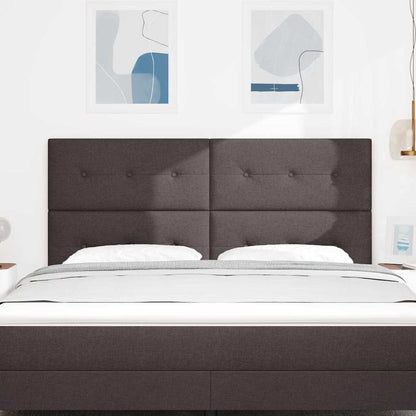 Testiera regolabile in altezza Marrone Scuro 180 cm Tessuto