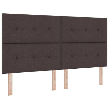 Testiera regolabile in altezza Marrone Scuro 180 cm Tessuto