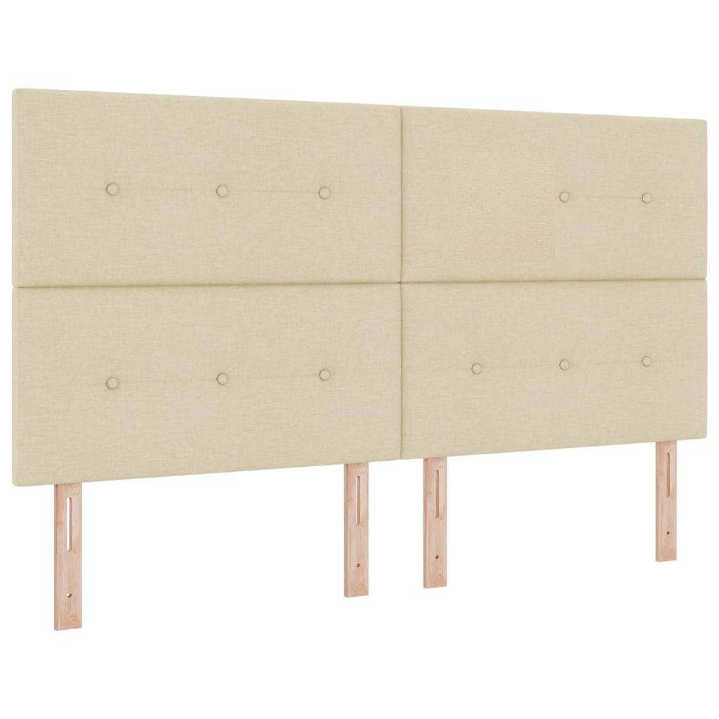 Testiera regolabile in altezza Crema 180 cm Tessuto