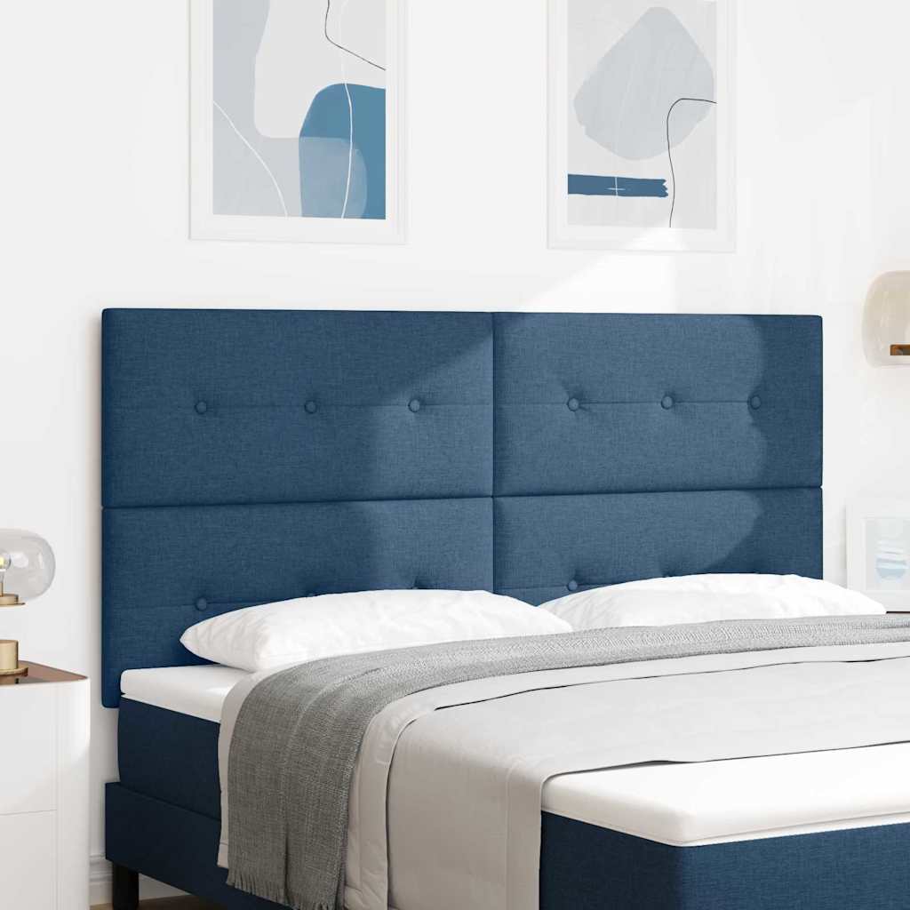 Testiera regolabile in altezza con testiera Blu 180 cm Tessuto
