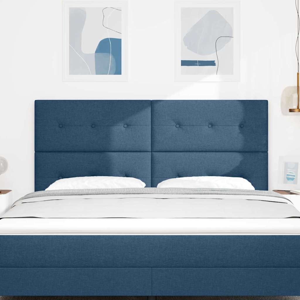 Testiera regolabile in altezza con testiera Blu 180 cm Tessuto