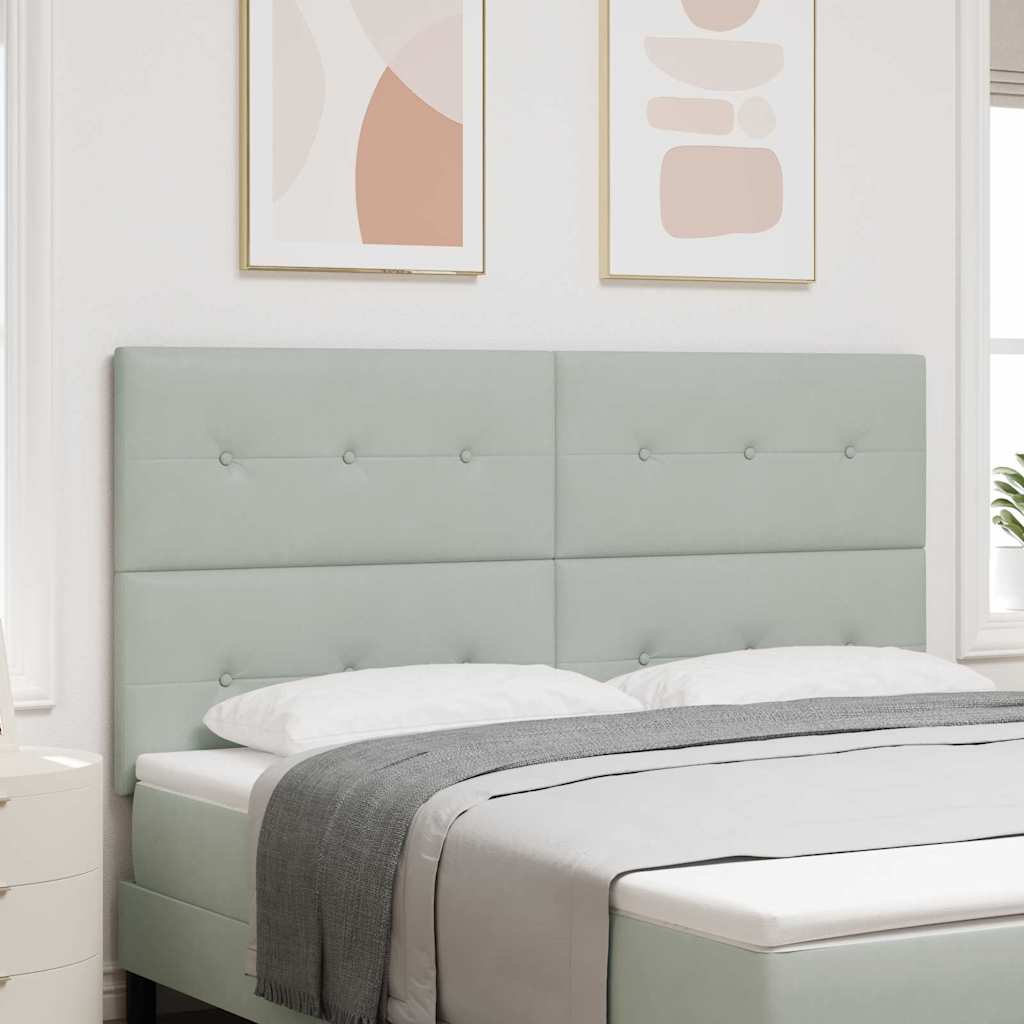Testiera Grigio chiaro 180 cm Velluto