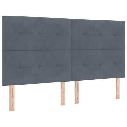 Testiera Grigio scuro 180 cm Velluto