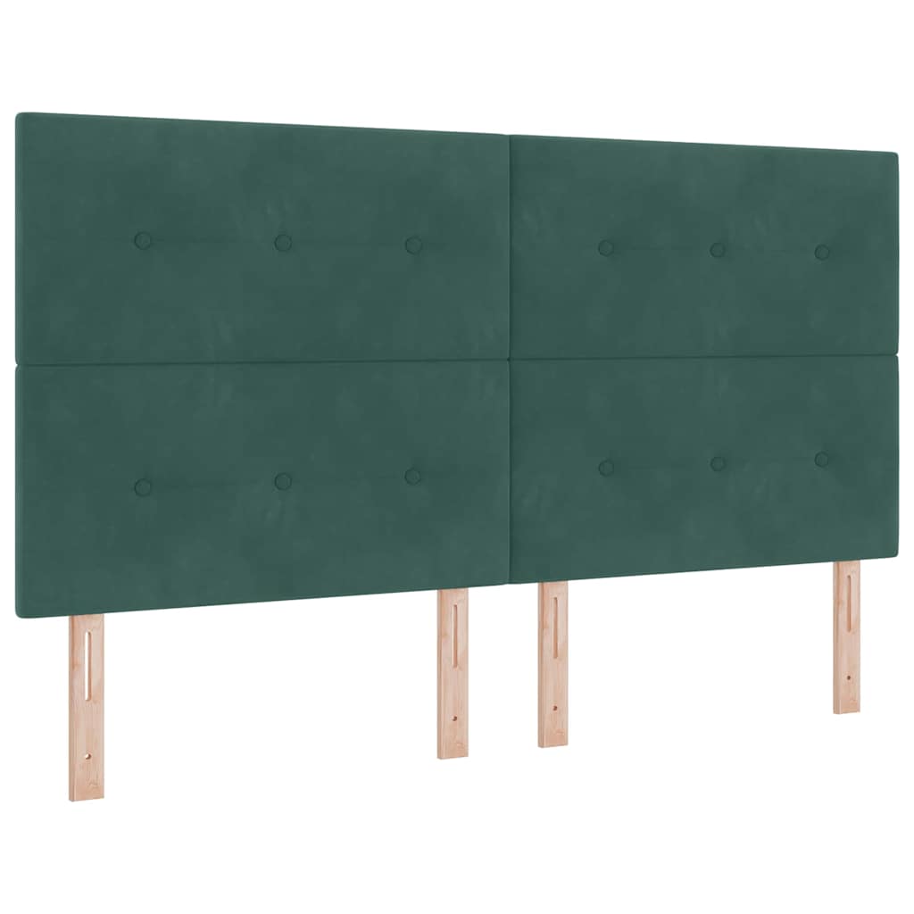 Testiera Verde Scuro 180 cm Velluto