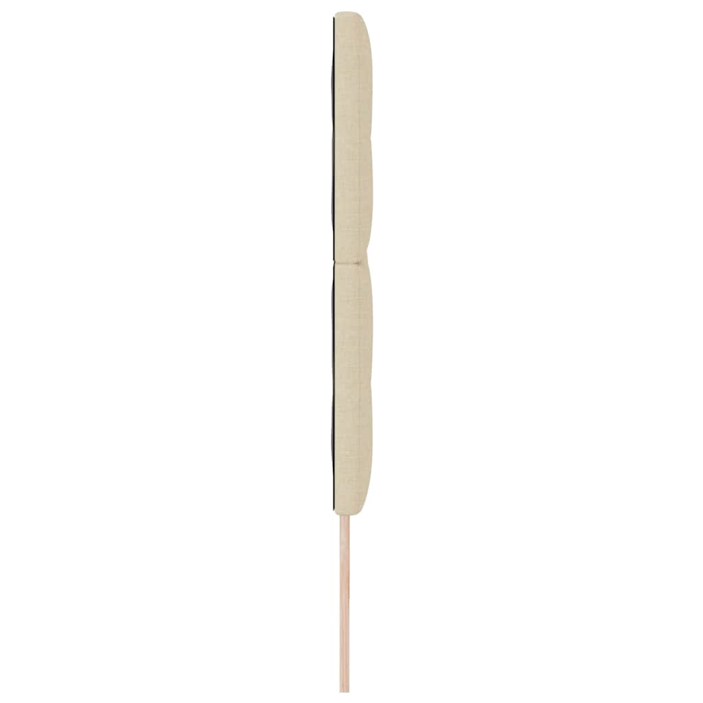 Testiera regolabile in altezza Crema 200 cm Tessuto