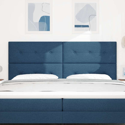 Testiera regolabile in altezza con testiera Blu 200 cm Tessuto