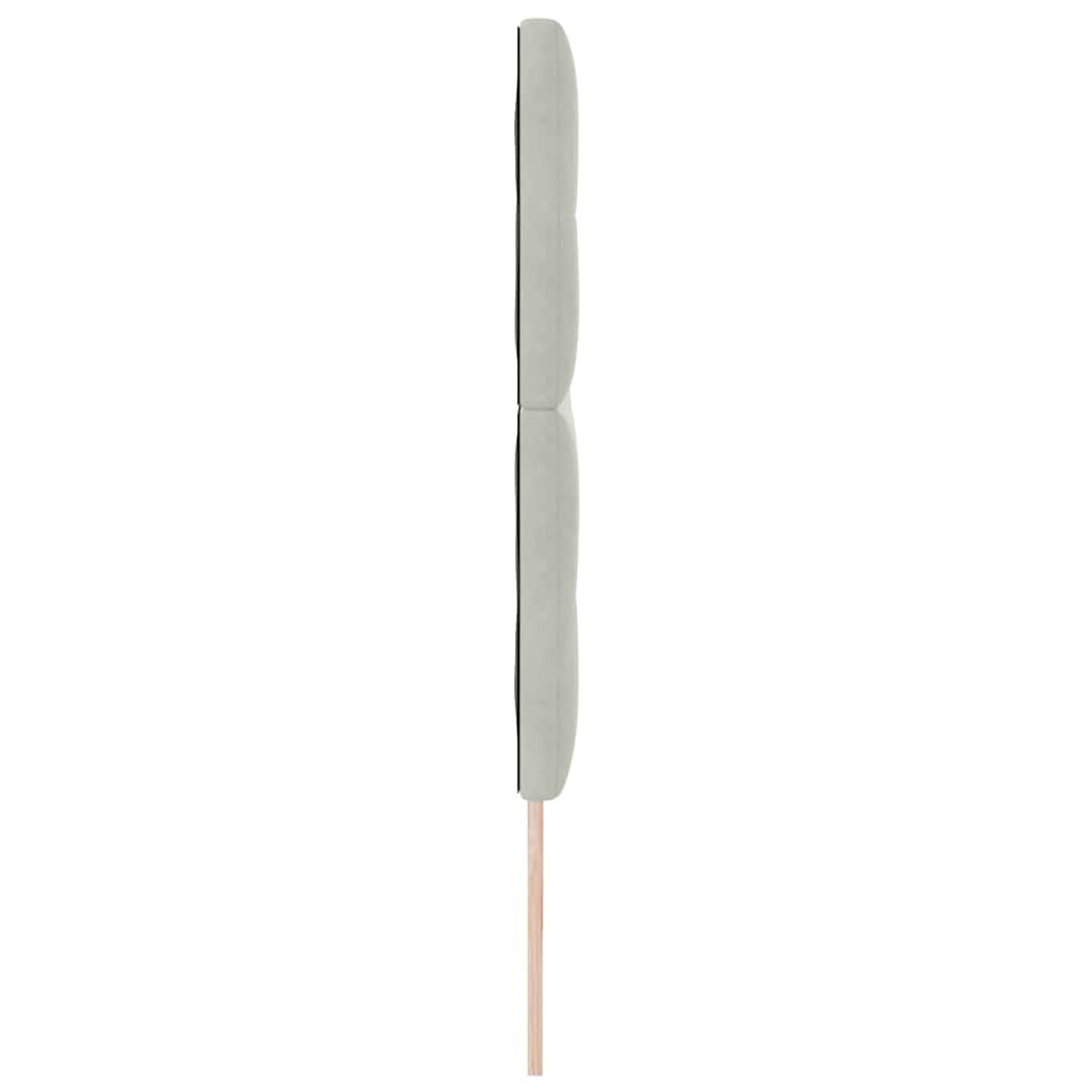 Testiera Grigio chiaro 200 cm Velluto