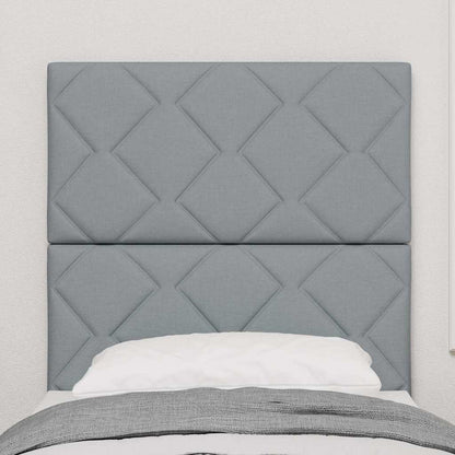 Testiera Grigio chiaro 80 cm Tessuto