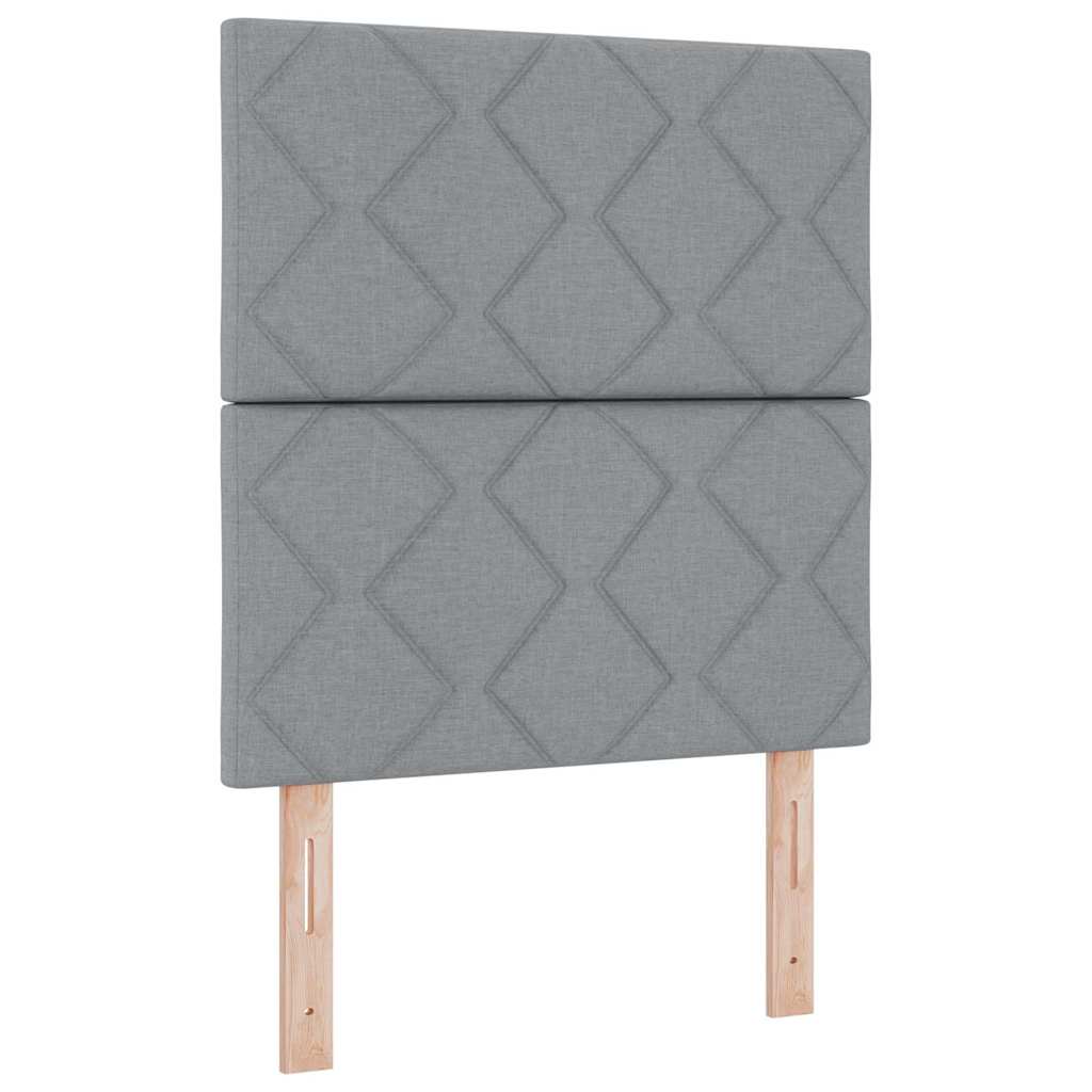 Testiera Grigio chiaro 80 cm Tessuto