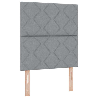 Testiera Grigio chiaro 80 cm Tessuto
