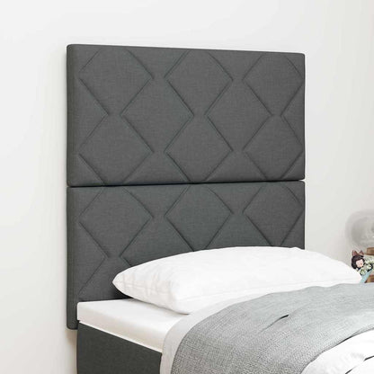 Testiera Grigio scuro 80 cm Tessuto