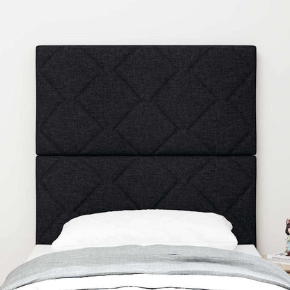 Testiera Nero 80 cm Tessuto