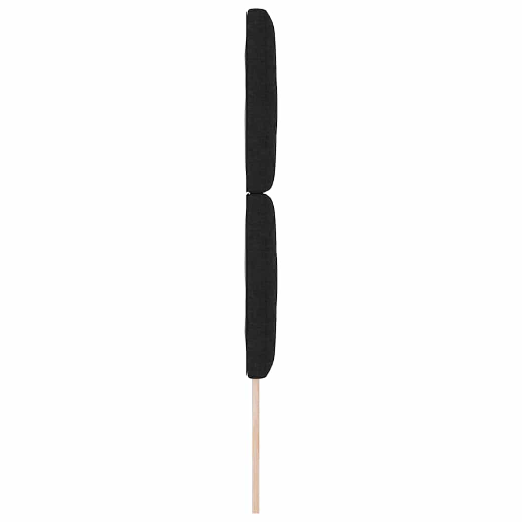 Testiera Nero 80 cm Tessuto