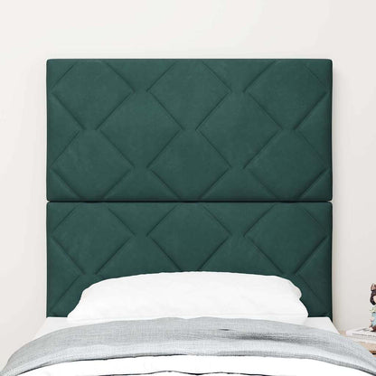 Testiera Verde Scuro 80 cm Velluto