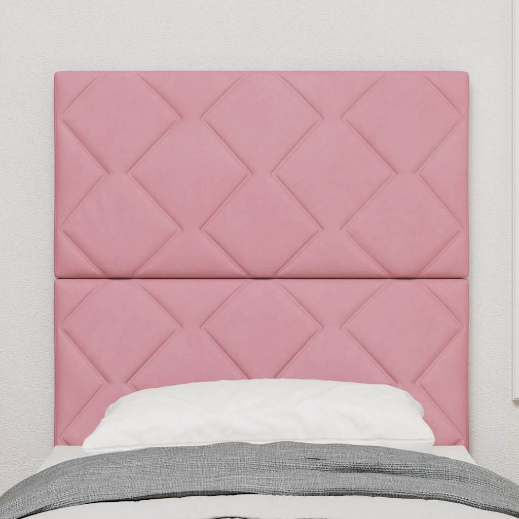Testiera Rosa 80 cm Velluto