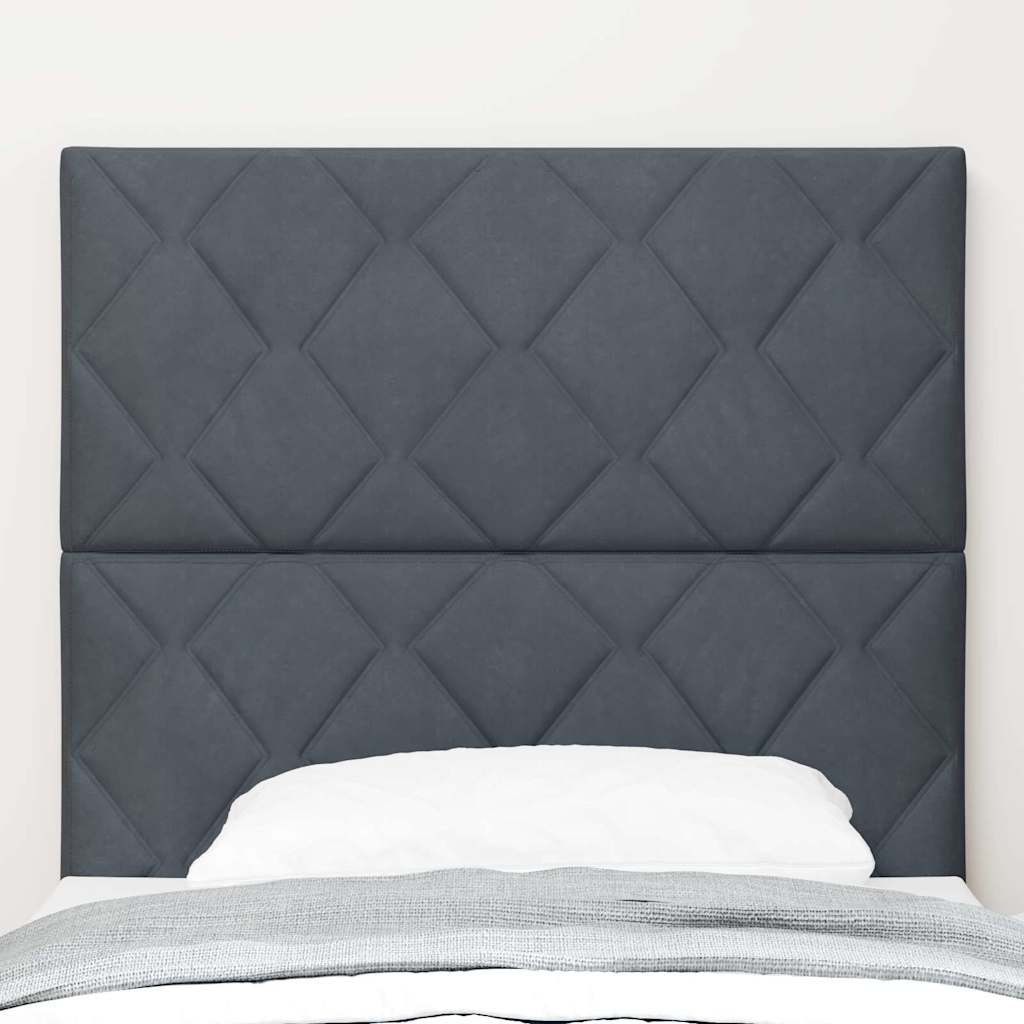 Testiera Grigio scuro 90 cm Velluto