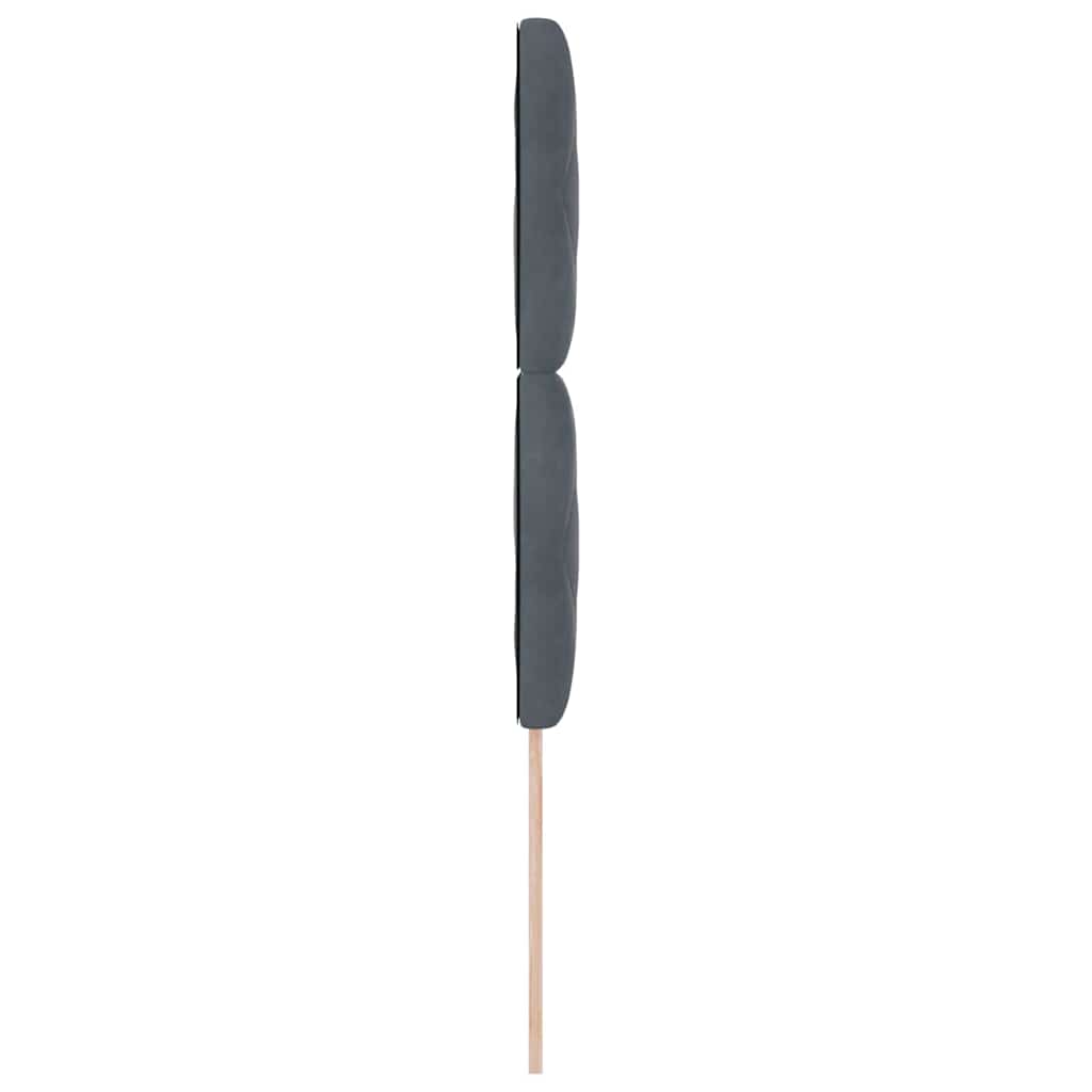 Testiera Grigio scuro 90 cm Velluto