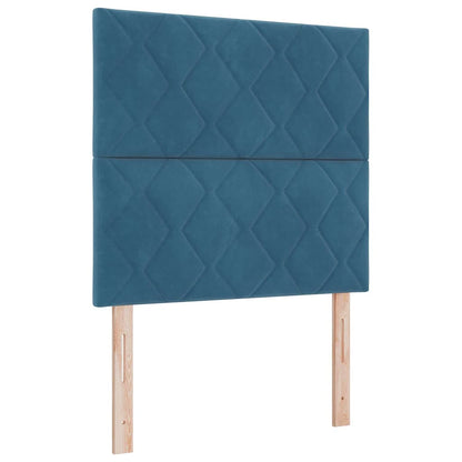 Testiera Blu Scuro 90 cm Velluto