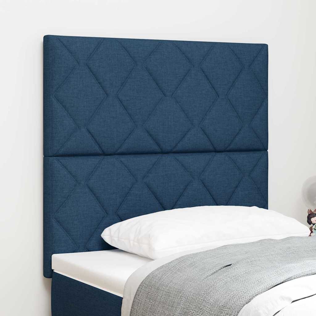 Testiera Blu 100 cm Tessuto