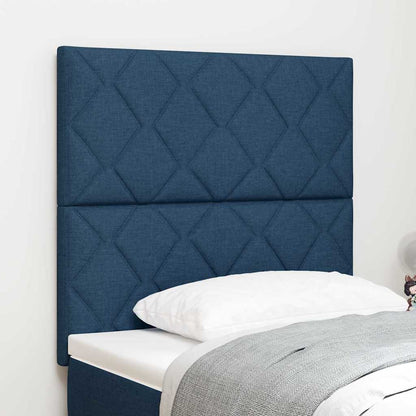 Testiera Blu 100 cm Tessuto