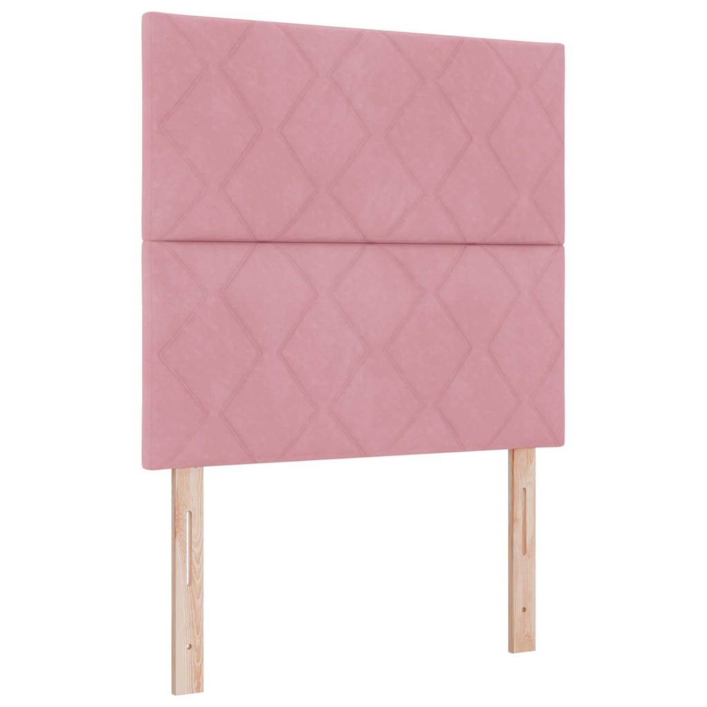 Testiera Rosa 100 cm Velluto