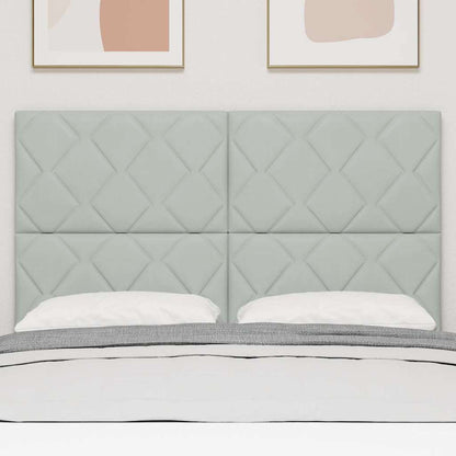 Testiera Grigio chiaro 144 cm Velluto