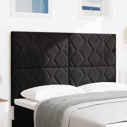Testiera Nero 144 cm Velluto