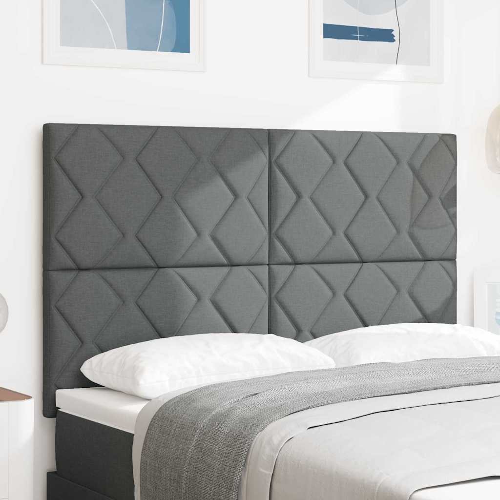 Testiera Grigio scuro 160 cm Tessuto