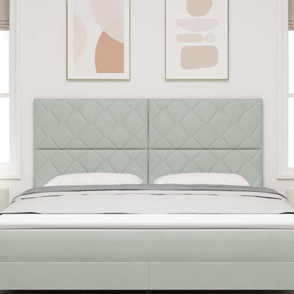 Testiera Grigio chiaro 180 cm Velluto