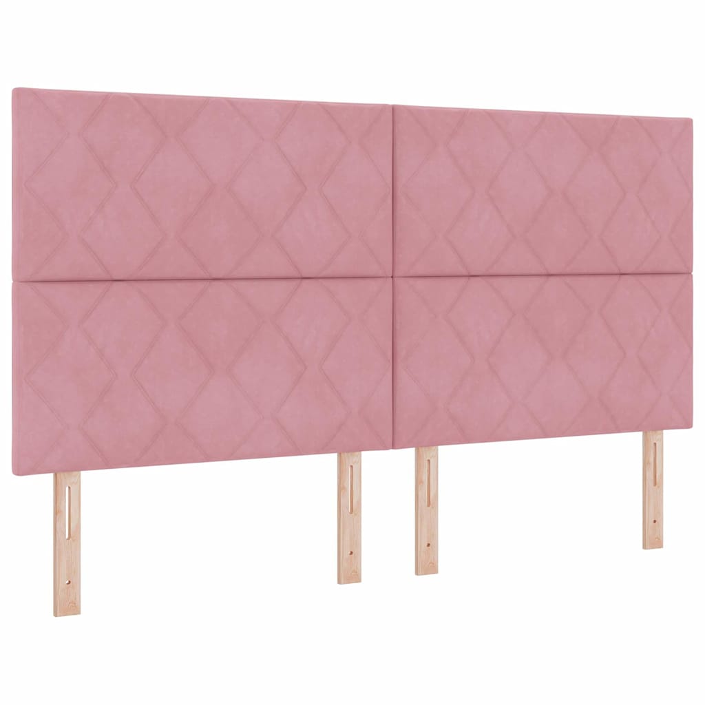 Testiera Rosa 180 cm Velluto