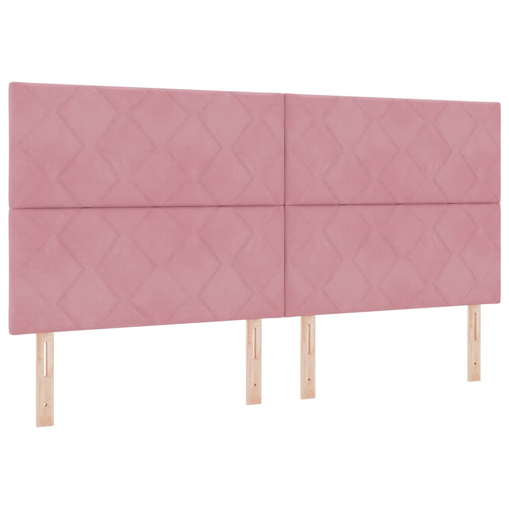 Testiera Rosa 200 cm Velluto