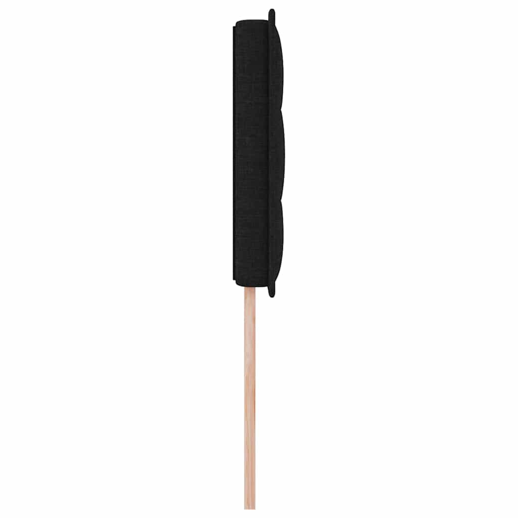 Testiera LED con strisce LED con testiera Nero 80 cm Tessuto