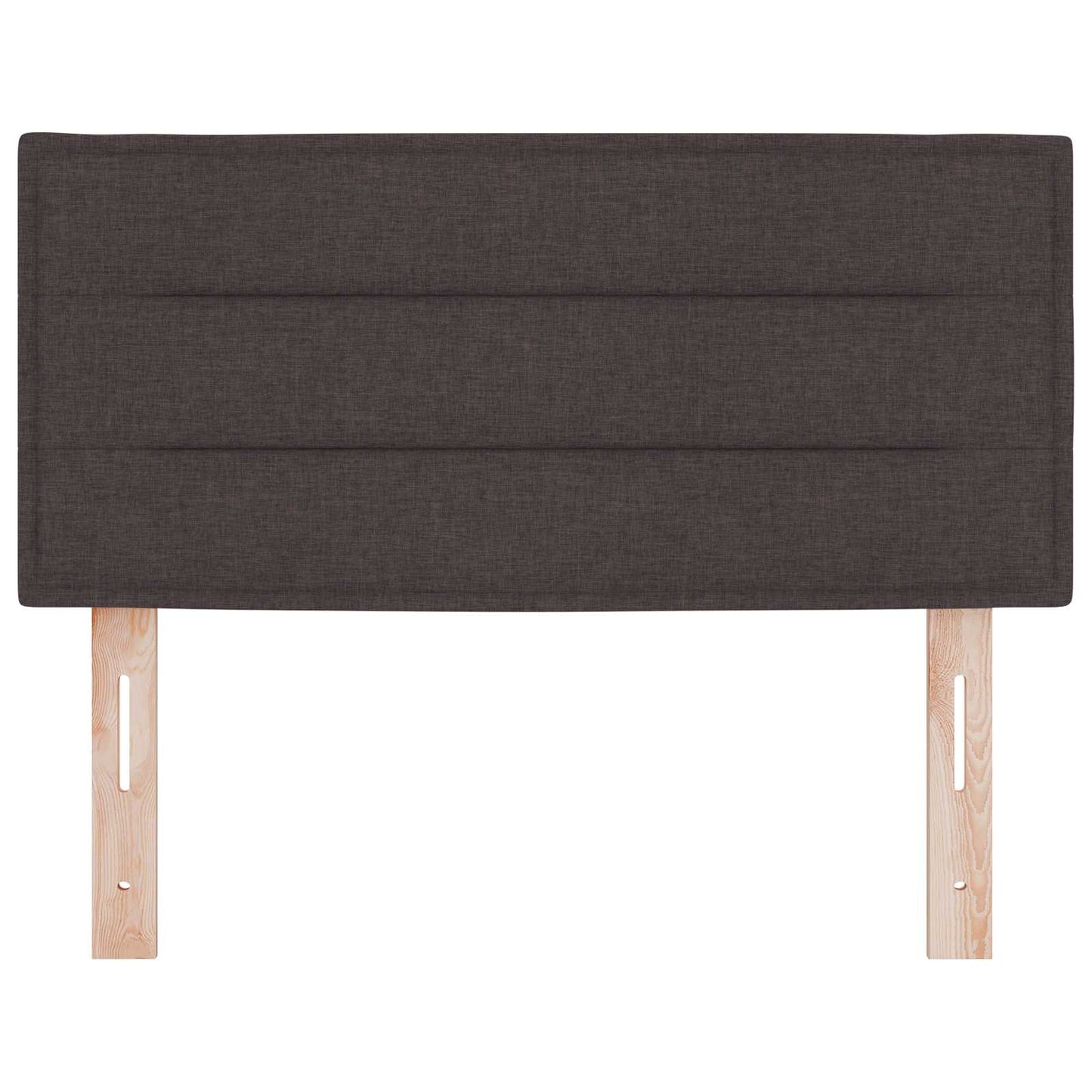 Testiera LED con strisce LED Marrone Scuro 80 cm Tessuto