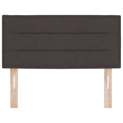Testiera LED con strisce LED Marrone Scuro 80 cm Tessuto