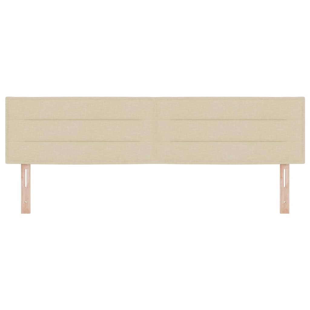 Testiera LED con strisce LED con testiera Crema 180 cm Tessuto
