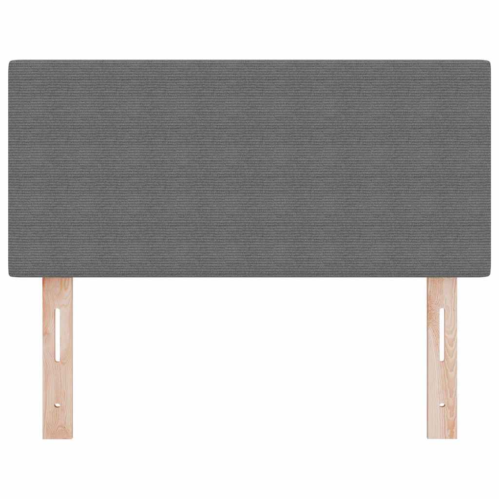 Testiera LED con testiera Grigio chiaro 80 cm Tessuto in Cords